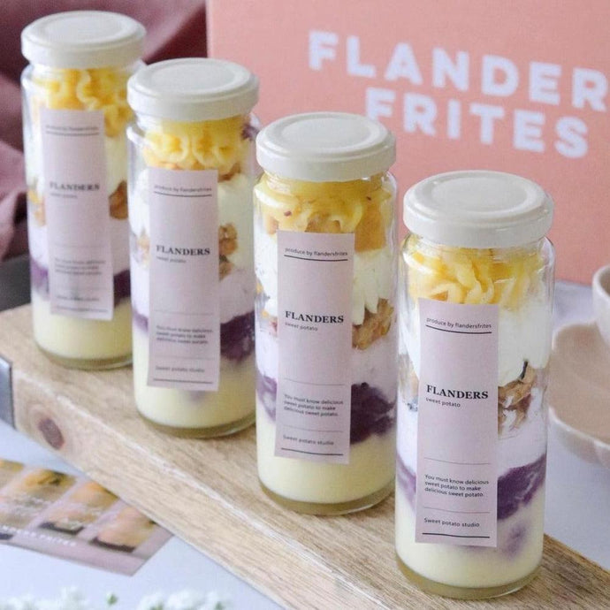 7層のスイートポテト瓶パフェ 4個セット | FLANDERS FRITES（フランダースフリッツ）