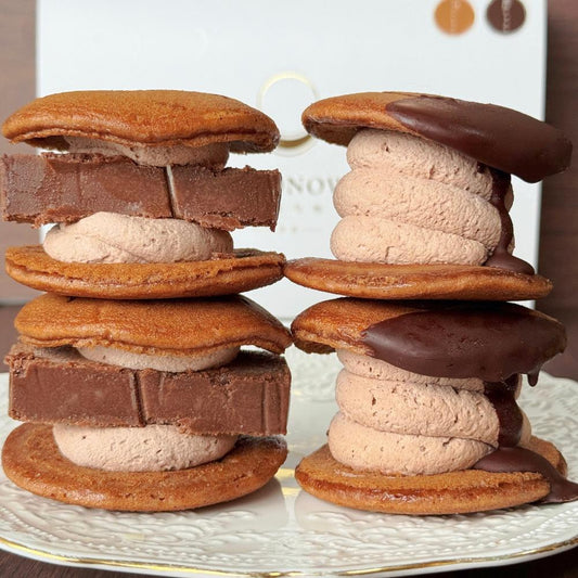 チョコ生どら食べ比べ2種6個| どら焼きギフト古都乃和