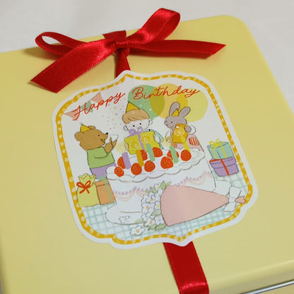 【送料込】クッキー缶/きみと季節のとなりに「HappyBirthday」
