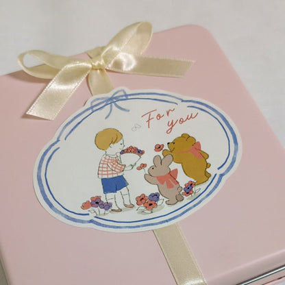 【送料込】クッキー缶/きみと季節のとなりに「花束」