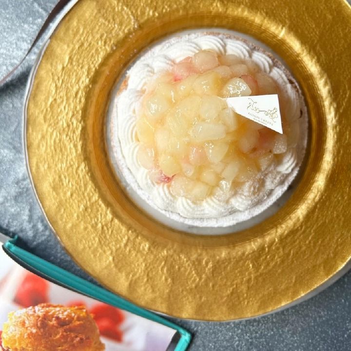 贅沢どっさり桃のチーズタルト