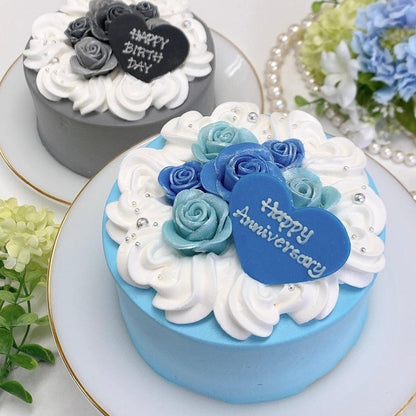 キラキラ薔薇ケーキ