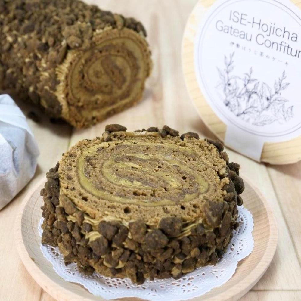 ほうじ茶ガトーコンフィチュール(カット・わっぱ入) | (有)日の出屋製菓
