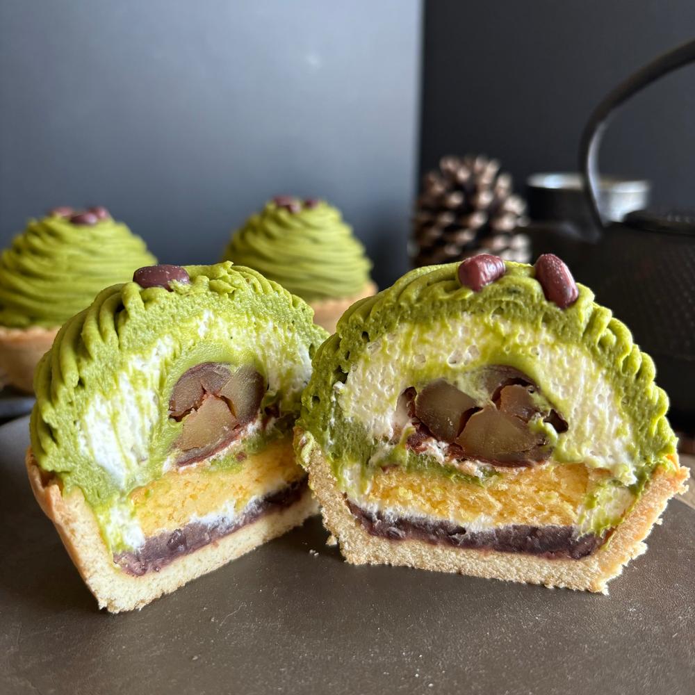 [Van]モンブランeGershwin 抹茶と和栗のモンブラン(3個入/6個入) | 栗菓子専門店「モンブラン」