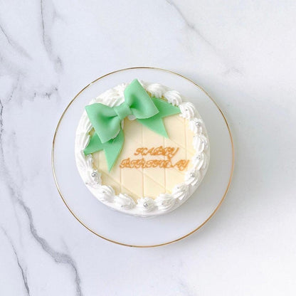 リボン付きキルティングケーキ