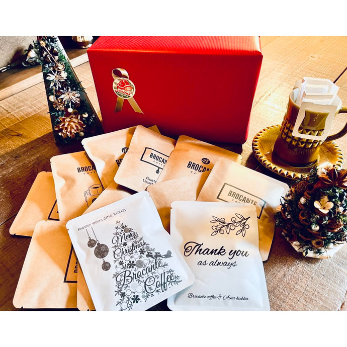 珈琲焙煎所のXmasドリップバッグコーヒーギフト（10種・12個入）