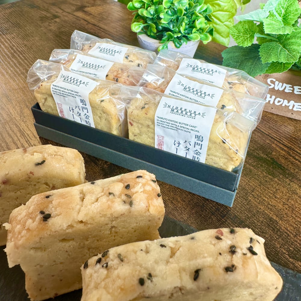-阿波-鳴門金時バターケーキ【THE BOX】個包装6個入］