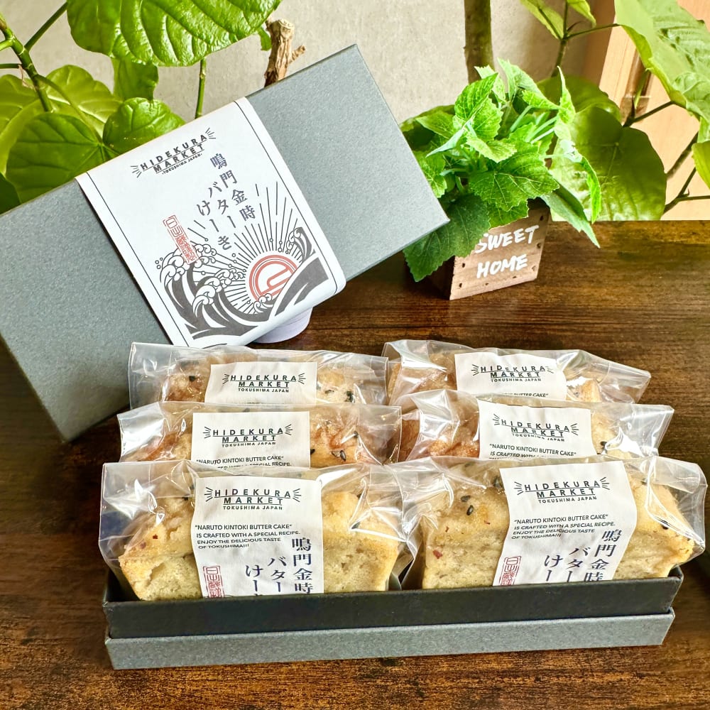 -阿波-鳴門金時バターケーキ【THE BOX】個包装6個入］
