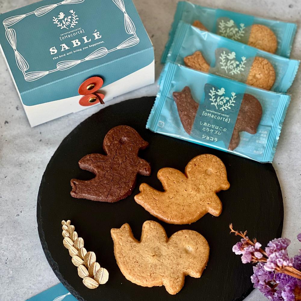 しあわせはこぶとりサブレ 6枚入り/12枚入り | [oHacorté