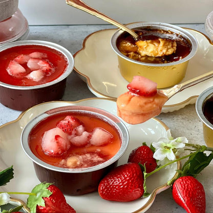 とろけるブリュレ&とちおとめのカタラーナ 各4個入 食べ比べセット | 御菓子処 太田屋