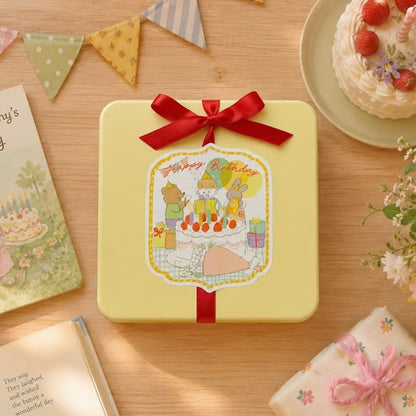【送料込】クッキー缶/きみと季節のとなりに「HappyBirthday」