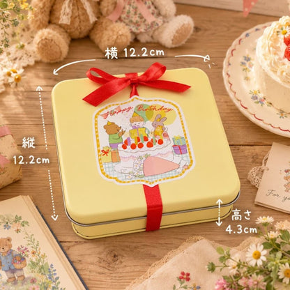 【送料込】クッキー缶/きみと季節のとなりに「HappyBirthday」