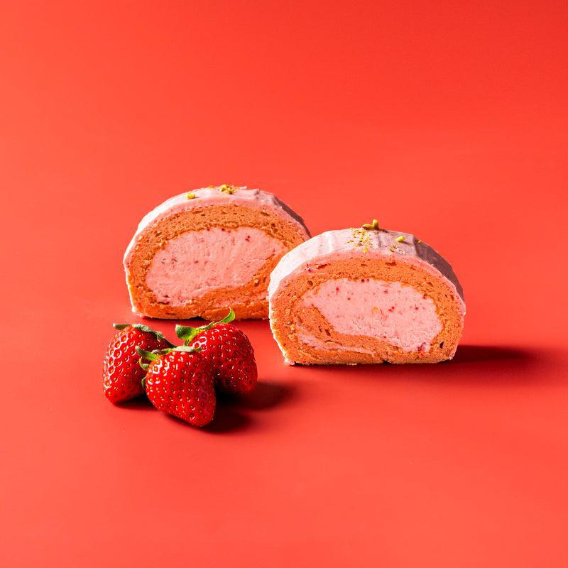 古都華苺のロールケーキ