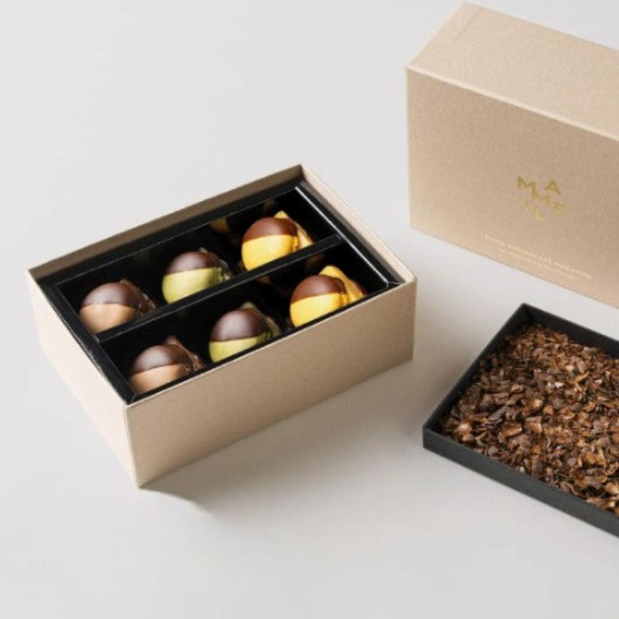 MAMEIL NAMA CHOCOLATE MACARON - Chocolate / Pistachio / Creme brulee（6個入）