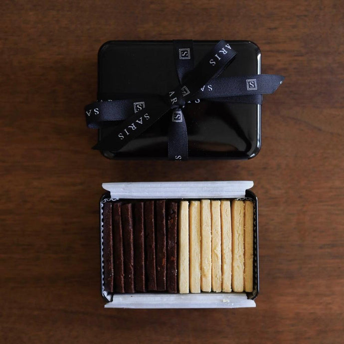 SARIS Cookies Sカン(S缶) - NOIR - クッキー缶 4種フレーバー -ノワール - | SARIS（サリズ）