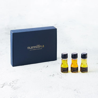オリーブオイル3本セット 香川県産【BREND & HONTAKA & LEMON各35ml】 | namiliva（ナミリーヴァ）