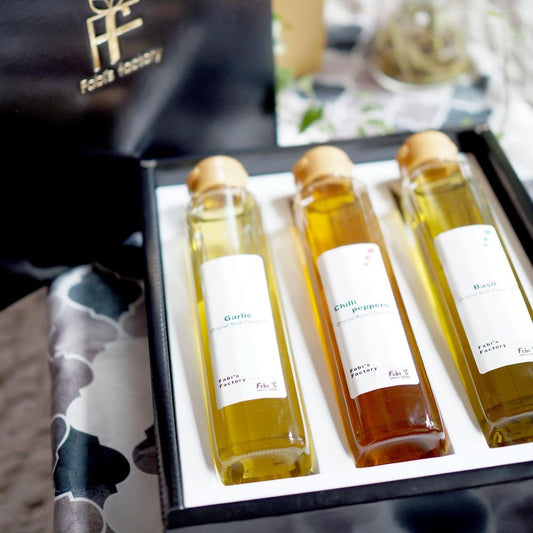 【テレビでも紹介！銀座イタリアンファビズ監修】無添加 フレーバー オリーブオイル ギフトセット | Fabi’s factory（ファビズファクトリー）