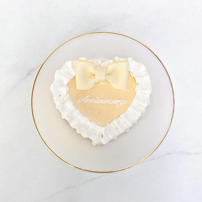 フリルリボンドリップケーキ