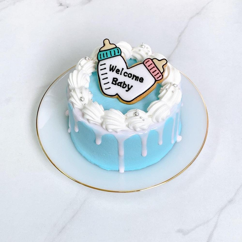 Welcome baby ジェンダーリビールケーキ