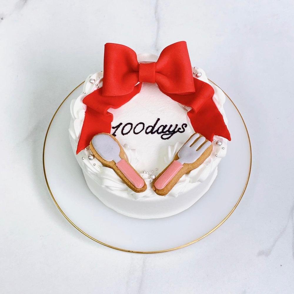 アニバーサリーケーキ お食い初めケーキ  百日祝いケーキ oiwaizen_cake-001