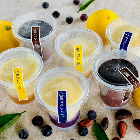 乳製品・卵・白砂糖不使用豆乳プリンミックスセット(3種類6個入)