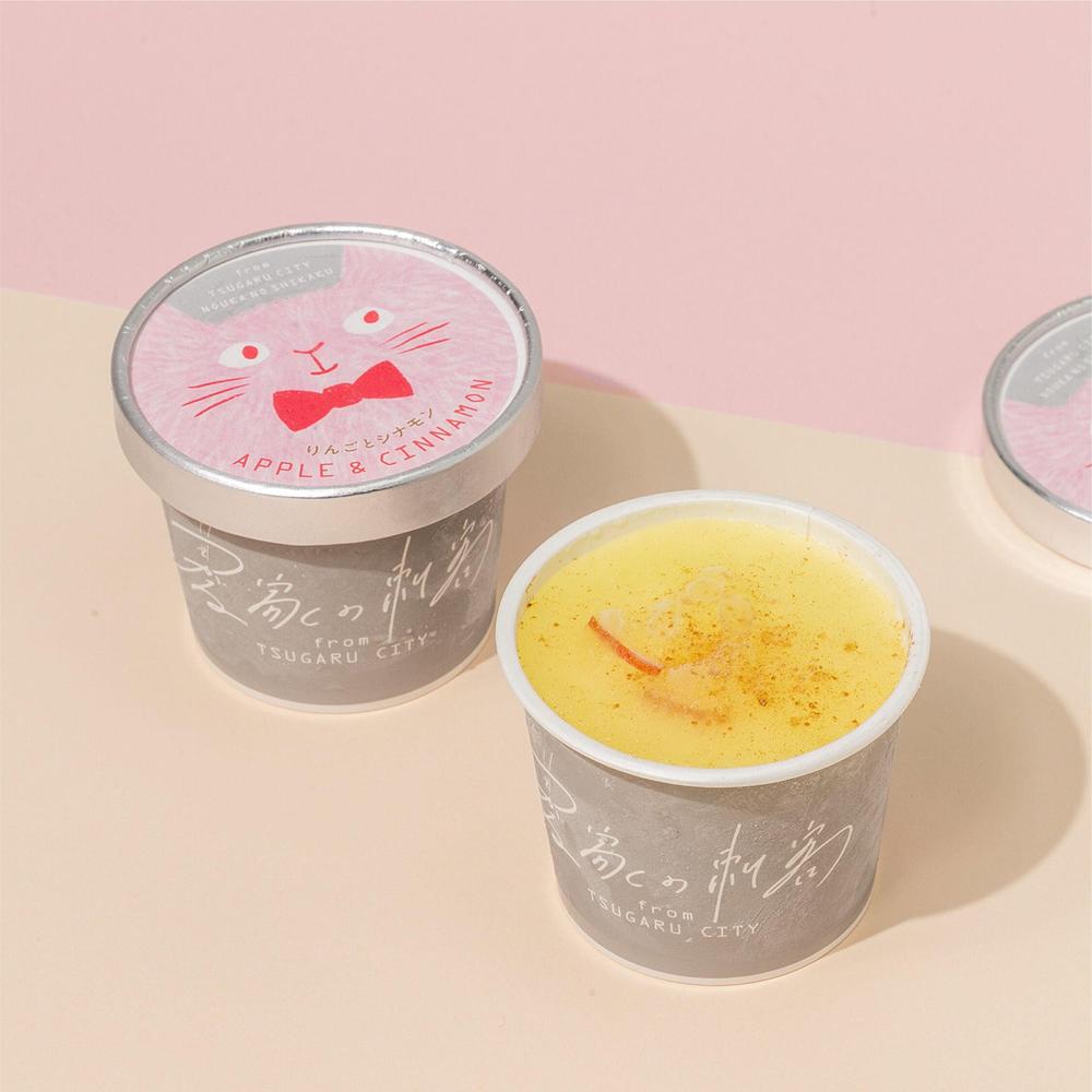 農家のおやつジェラートAPPLE & CINNAMON(りんごとシナモン)6個入
