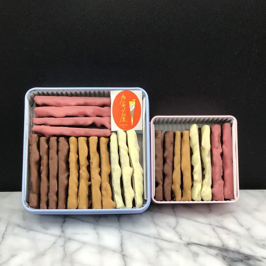 サクっと食感のフロランタン ギフト缶 | 国産柑橘オランジェットと