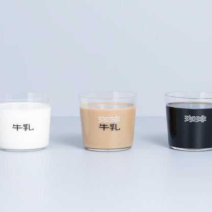 珈琲牛乳のグラスA(薄口グラス)