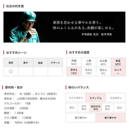 我逢人 Y30 純米大吟醸の説明