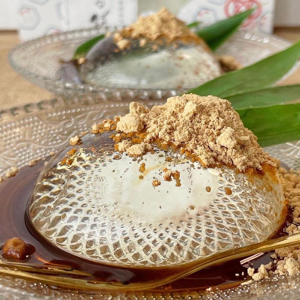 送料無料】水まる餅 黒蜜・きな粉付(3個入/6個入) | まるもち家