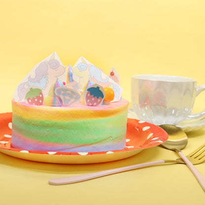 ユニコーンカラフルケーキ