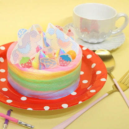 ユニコーンカラフルケーキ