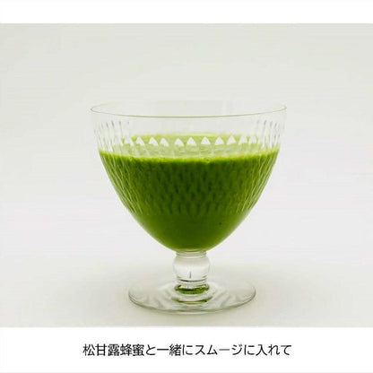 松甘露蜂蜜と一緒にスムージーに入れても。