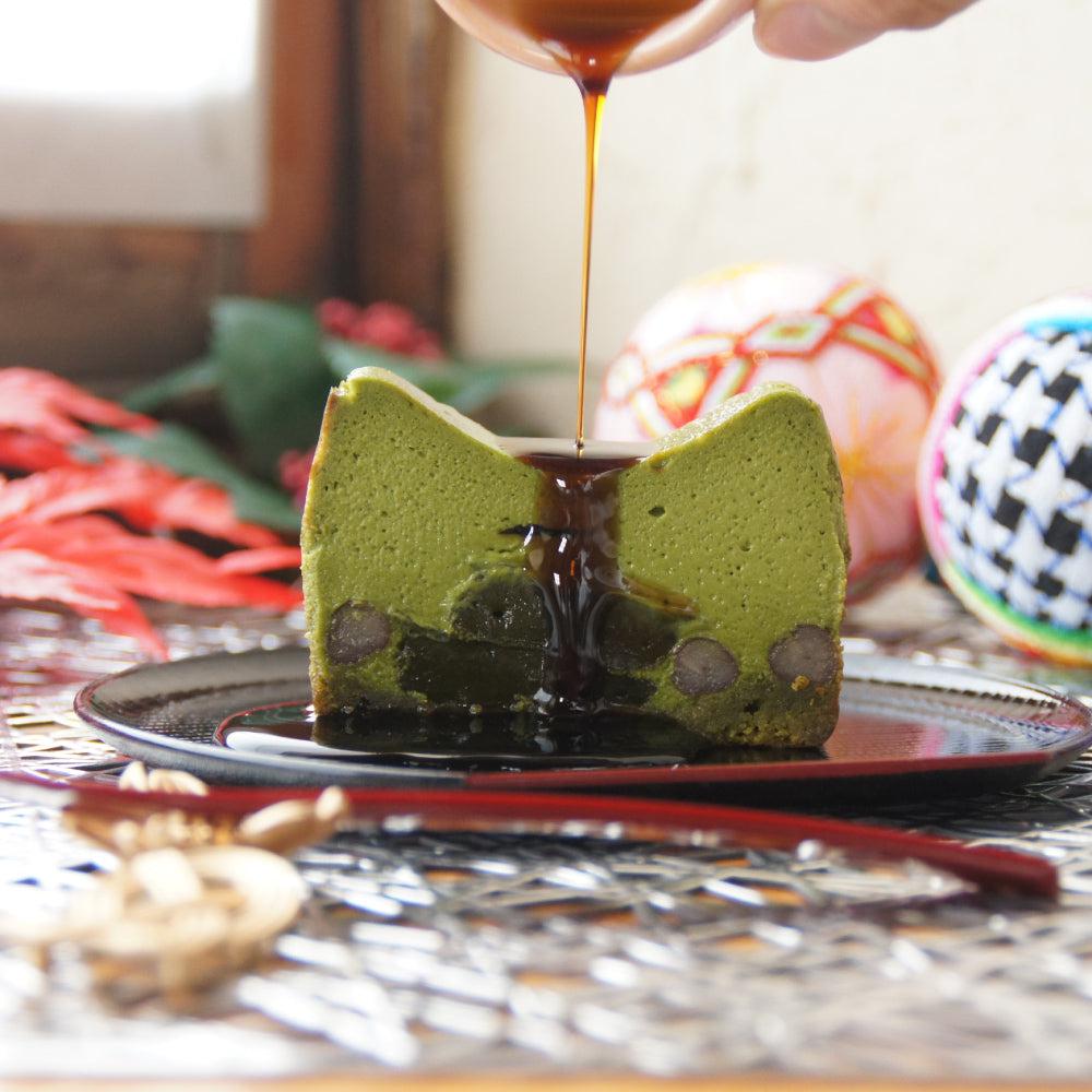抹茶わらび生チーズケーキ
