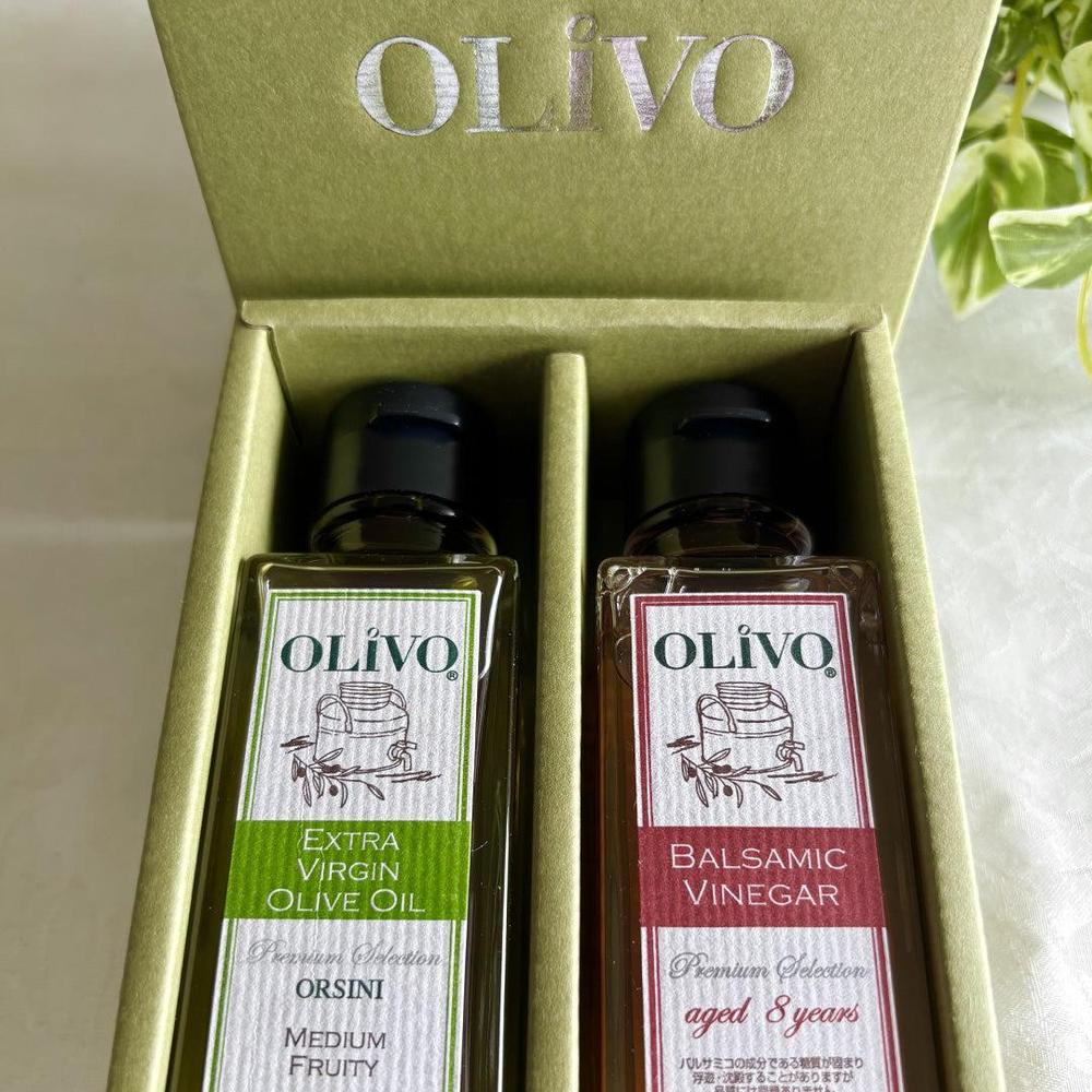 チーズにもよく合うミディアムフルーティーオリーブオイルとバルサミコ酢セット