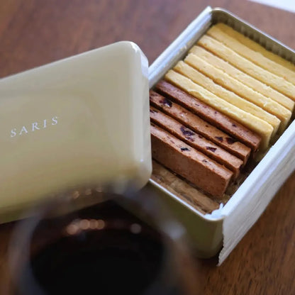 SARIS Cookies Sカン(S缶) - OLIVE - クッキー缶 4種フレーバー -オリーブ -