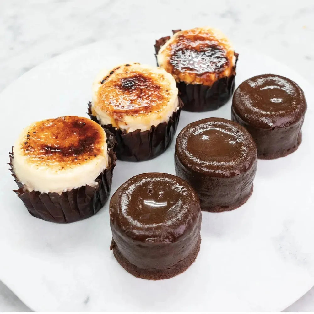 フォンダンショコラとミニバスクチーズケーキの6個セット