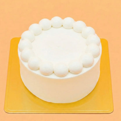 【送料無料】すっぴんケーキ　ジェノワーズデコレーション　※フルーツトッピングなし 5号サイズ【冷凍便】