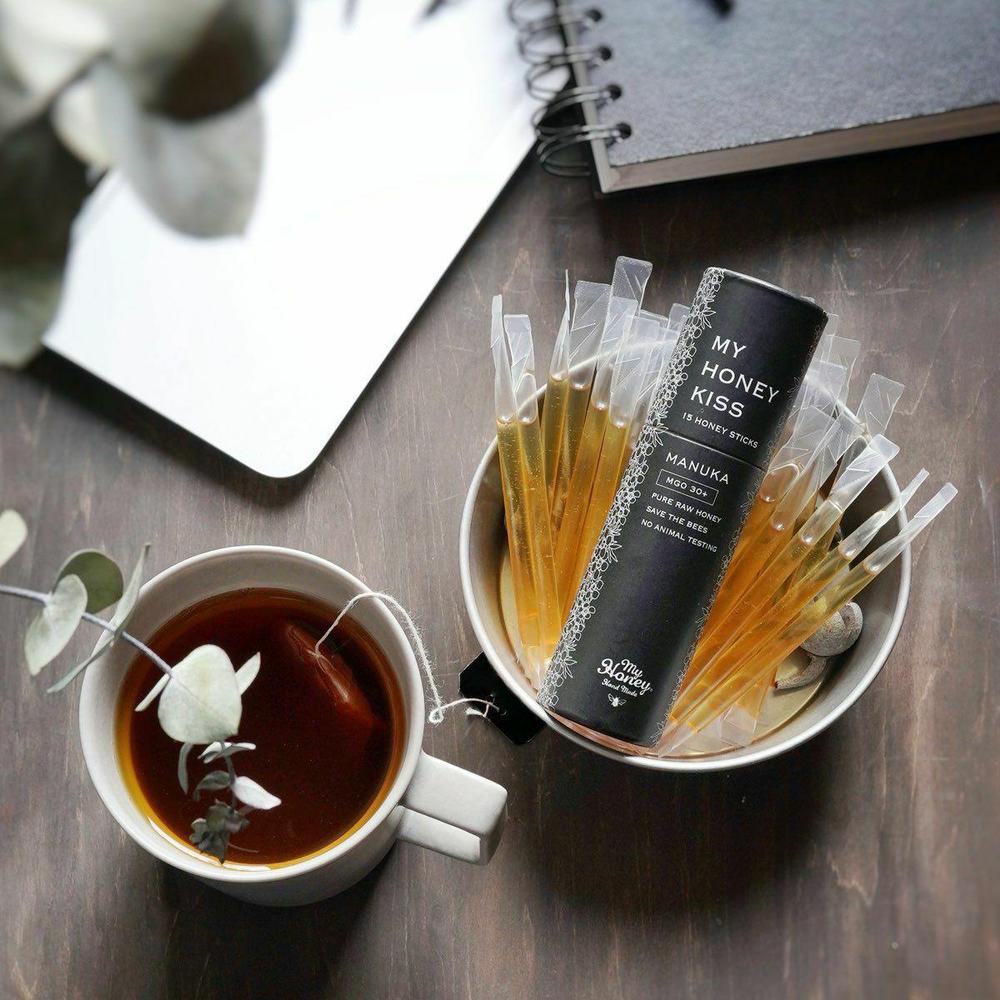 2種類 MYHONEY KISS本体 & 詰め替え用スティック30本セット マイハニーキッス マヌカブレンド+スティック30本セット | MY HONEY