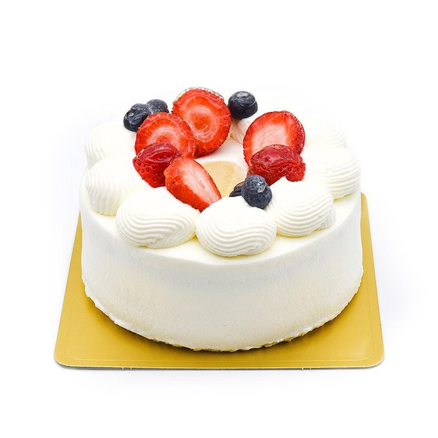 いちごとブルーベリーの「モフォン」デコレーションケーキ