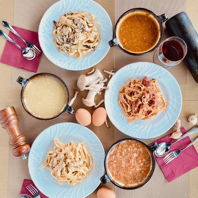 パスタとスープ