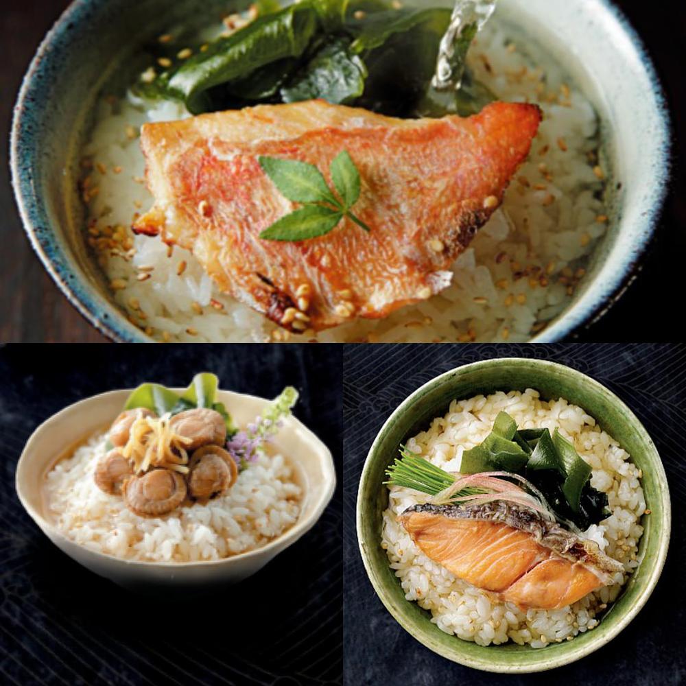 極-kiwami-海鮮生茶漬け 金目鯛＆新巻鮭＆帆立志ぐれ | 健美の里