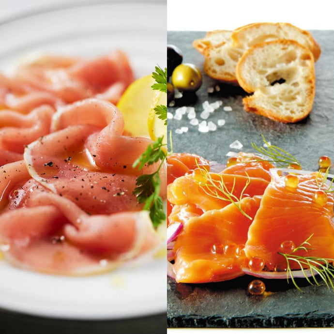 トラウトサーモンルイベ漬&生ハム