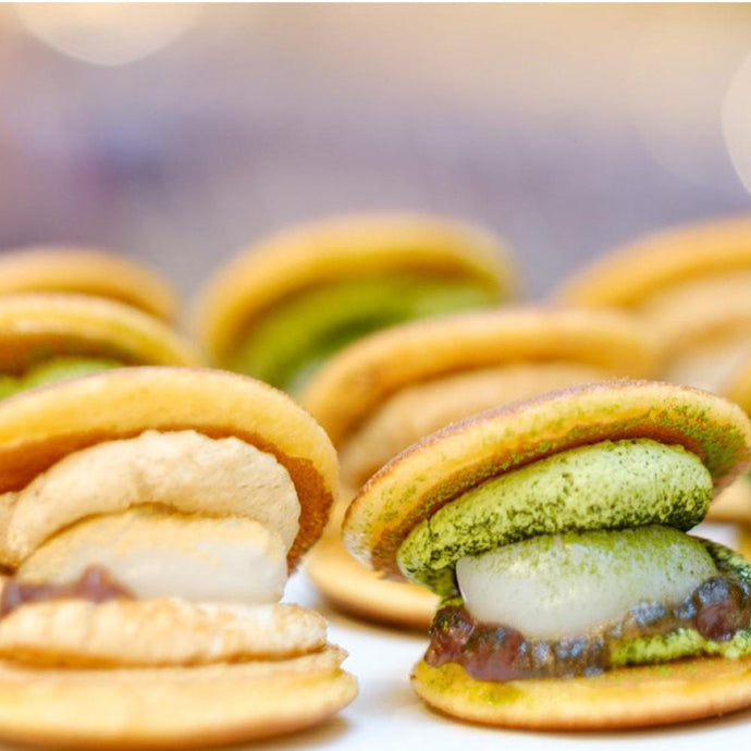 【送料無料】葛どら食べ比べセット12個入(黒蜜きな粉クリーム6個・抹茶クリーム6個)