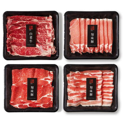 白老牛すき焼き&知床ポークしゃぶしゃぶ