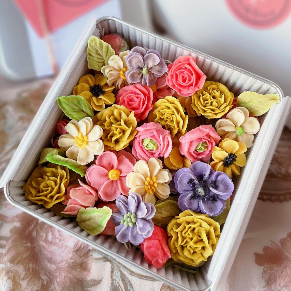1日5個限定】お花畑あんクッキー缶【アレルギー対応、卵・乳製品