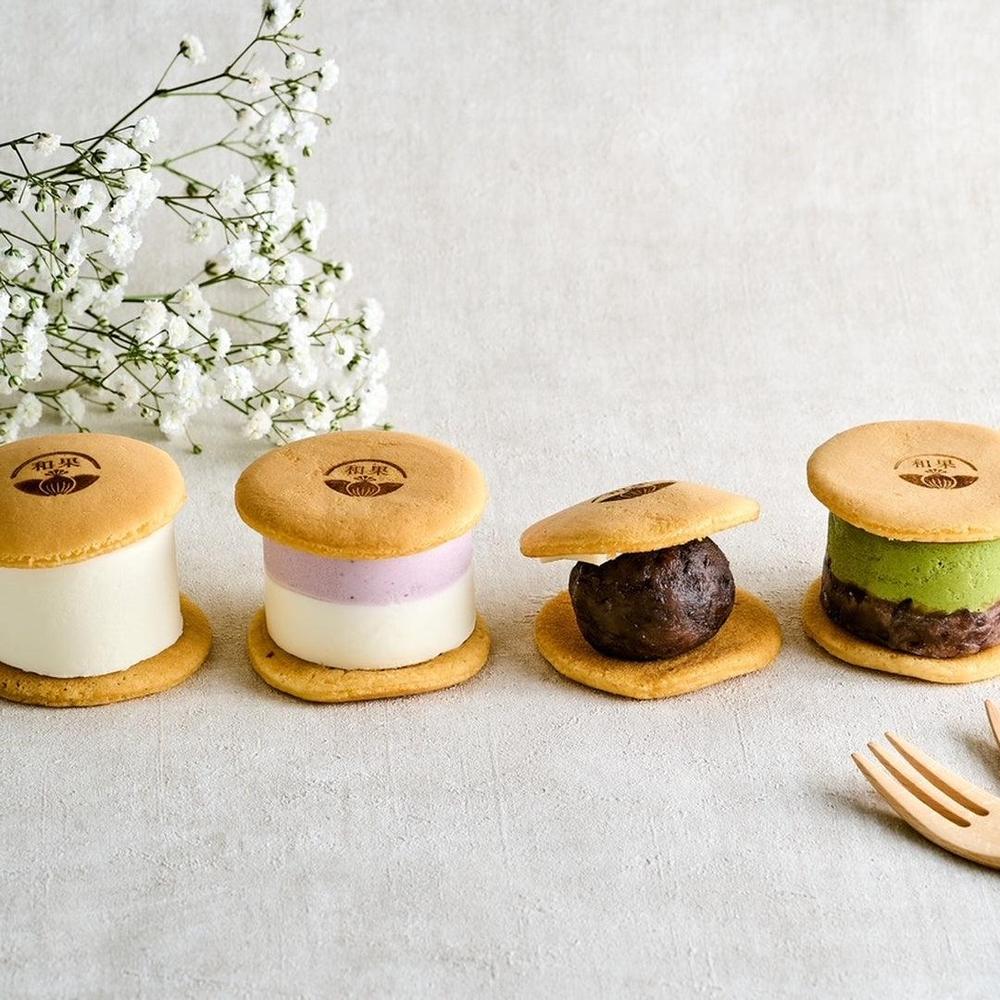 和かろん。」4個お試しセット(あんバター,抹茶あんこ