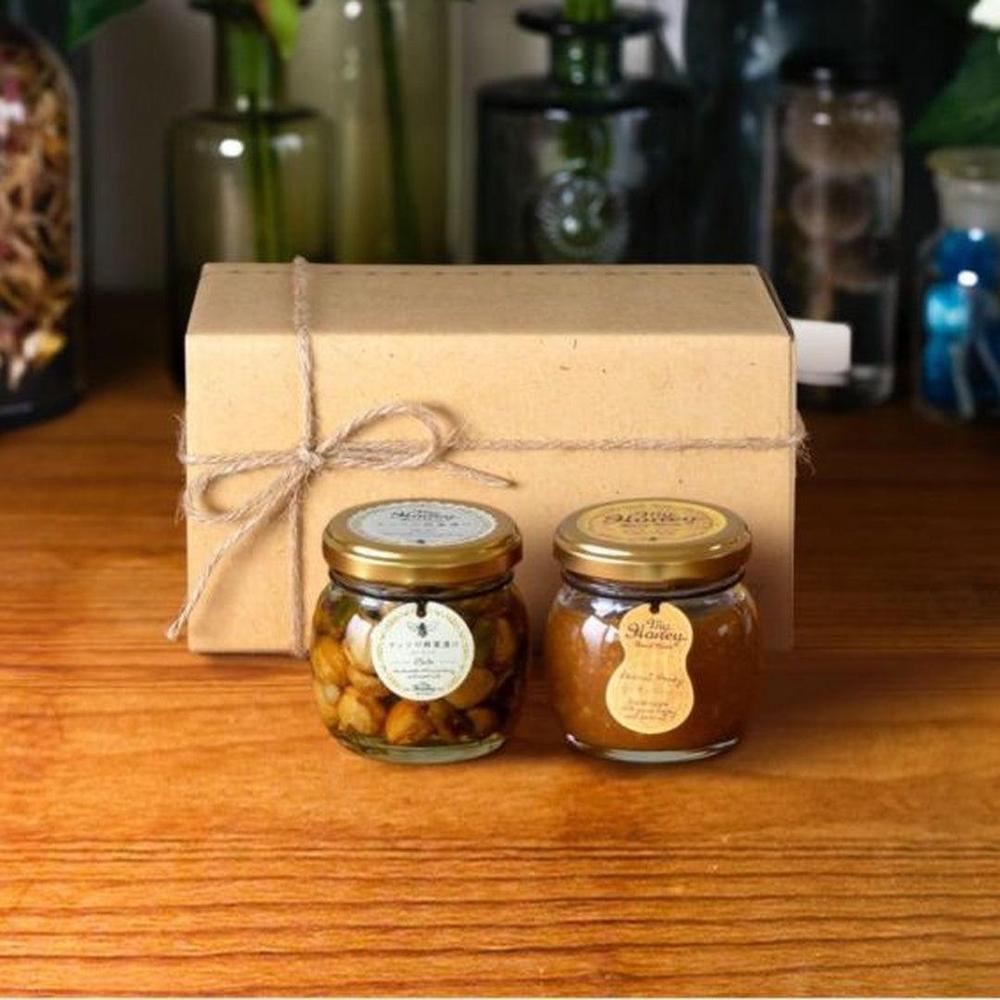 ナッツの蜂蜜漬けM+ピーナッツハニーMセット | MY HONEY