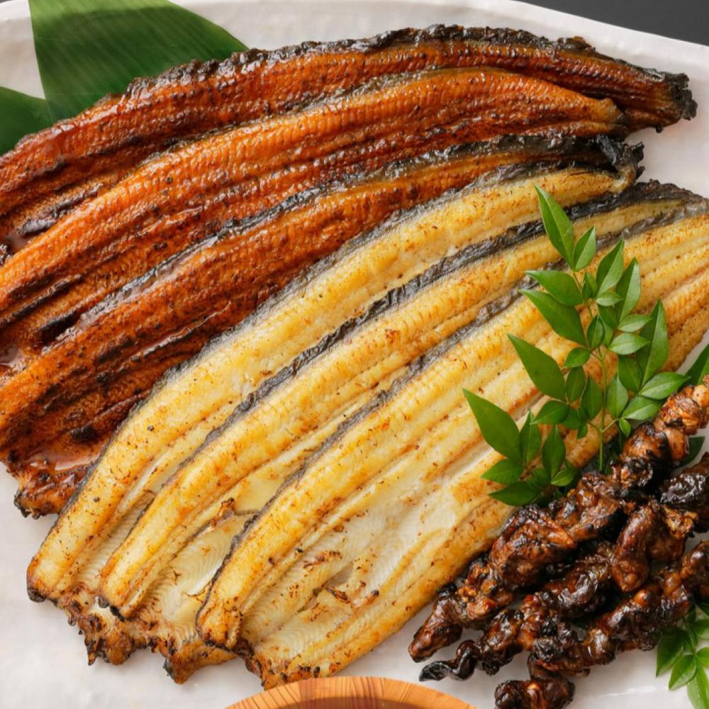 送料無料】浜名湖うなぎ詰め合わせ 竹(白焼き2尾、蒲焼き2尾、肝焼き2
