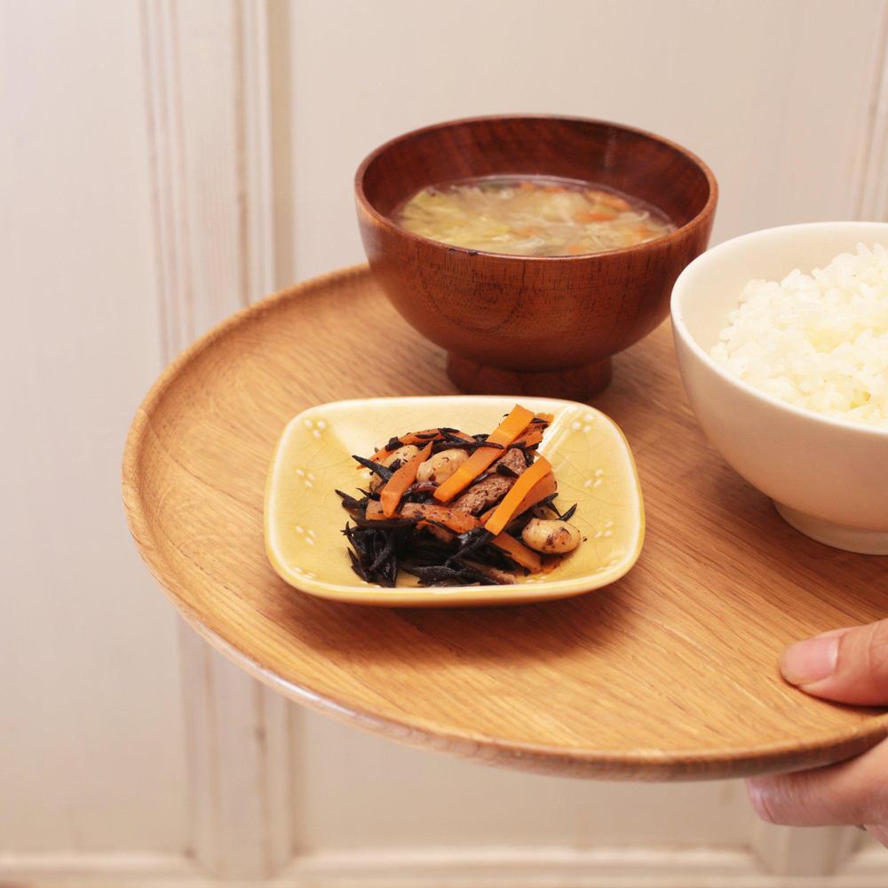 Teshio 星かげ豆皿 伝統色（黄瀬戸）